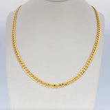 Cadena Cubana 7.6gr / 60cm / +1 Oro 18K &