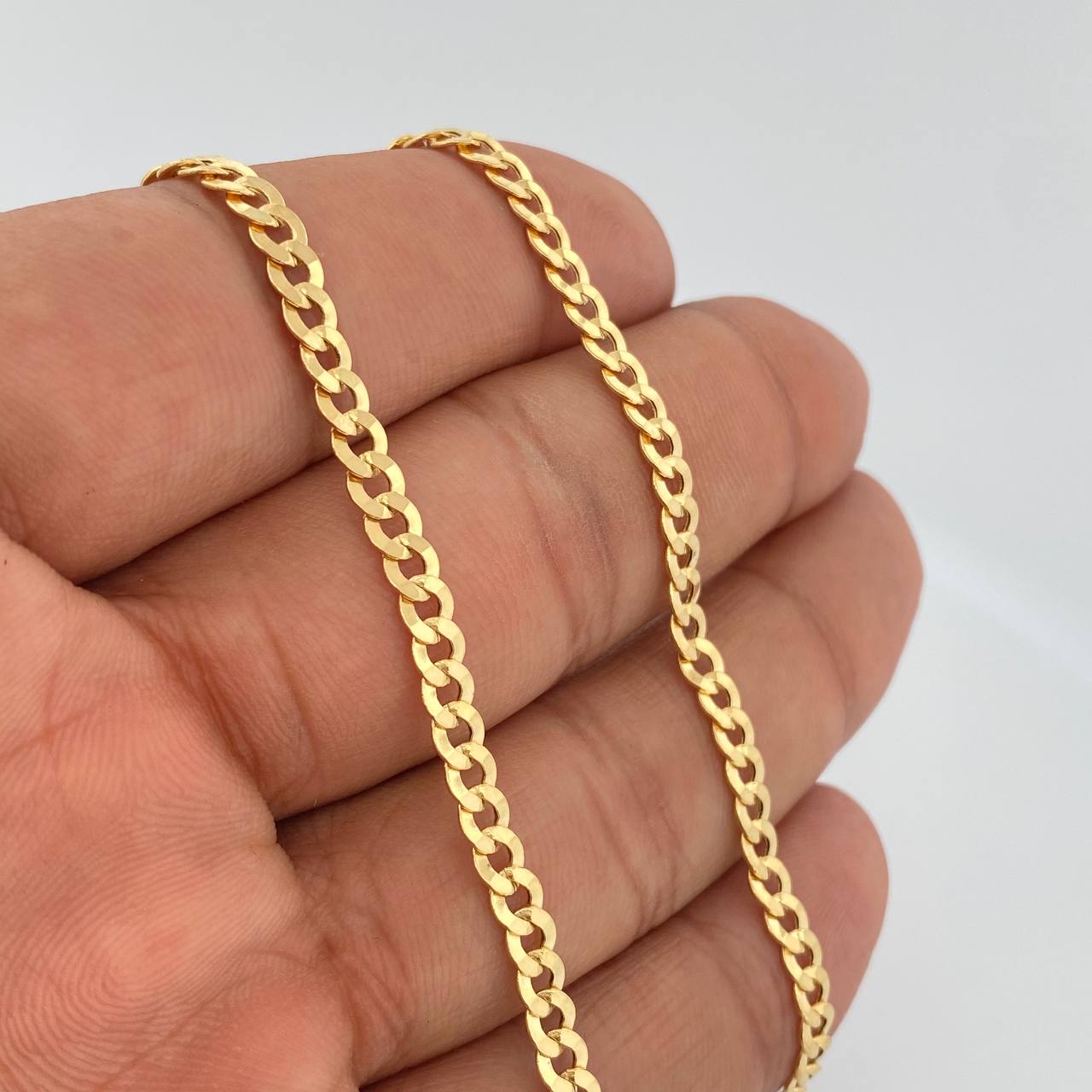 Cadena Cubana 7.6gr / 60cm / +1 Oro 18K &