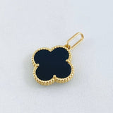 Dije Trébol Negro 1.65gr / 2.2cm / Oro Amarillo Nac.Esp. 18K