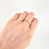Anillo Corazónes Lucidos 1.35g / T7 1/4 Oro Amarillo 18K