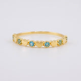Anillo Corazón Destello 1.4g / T7 1/4 Oro Amarillo 18K