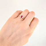 Anillo Halo Tupido 2.6g / T6 3/4 Oro Amarillo 18K