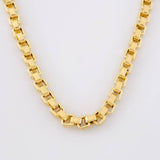 Cadena Veneciana Cuadrada 17.7g / 60cm / 4.5mm Oro Amarillo 18K