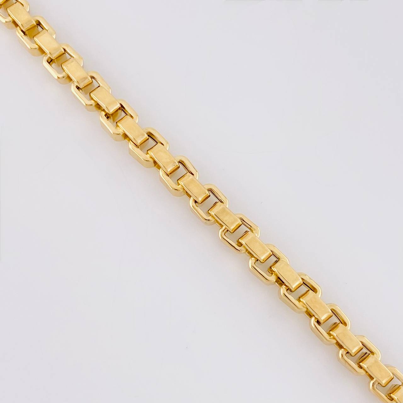 Cadena Veneciana Cuadrada 17.7g / 60cm / 4.5mm Oro Amarillo 18K