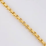 Cadena Veneciana Cuadrada 17.15g / 60cm / 4.5mm Oro Amarillo 18K