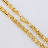 Cadena Veneciana Cuadrada 17.7g / 60cm / 4.5mm Oro Amarillo 18K