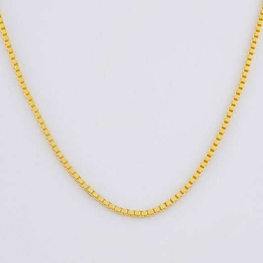 Cadena Veneciana 3g / 60cm / 0.8mm Oro Amarillo 18K