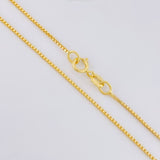 Cadena Veneciana 3g / 60cm / 0.8mm Oro Amarillo 18K
