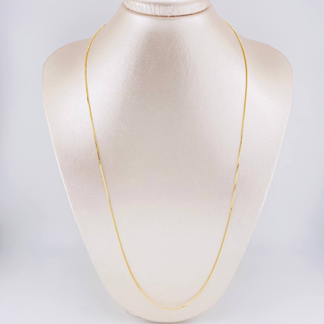 Cadena Veneciana 3.2g / 60cm / 0.8mm Oro Amarillo 18K