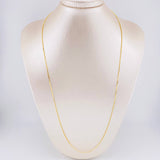 Cadena Veneciana 3.2g / 60cm / 0.8mm Oro Amarillo 18K