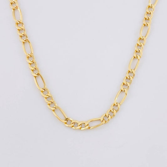 Cadena Figaro 7.55g / 60cm / 4.45mm Oro Amarillo 18K
