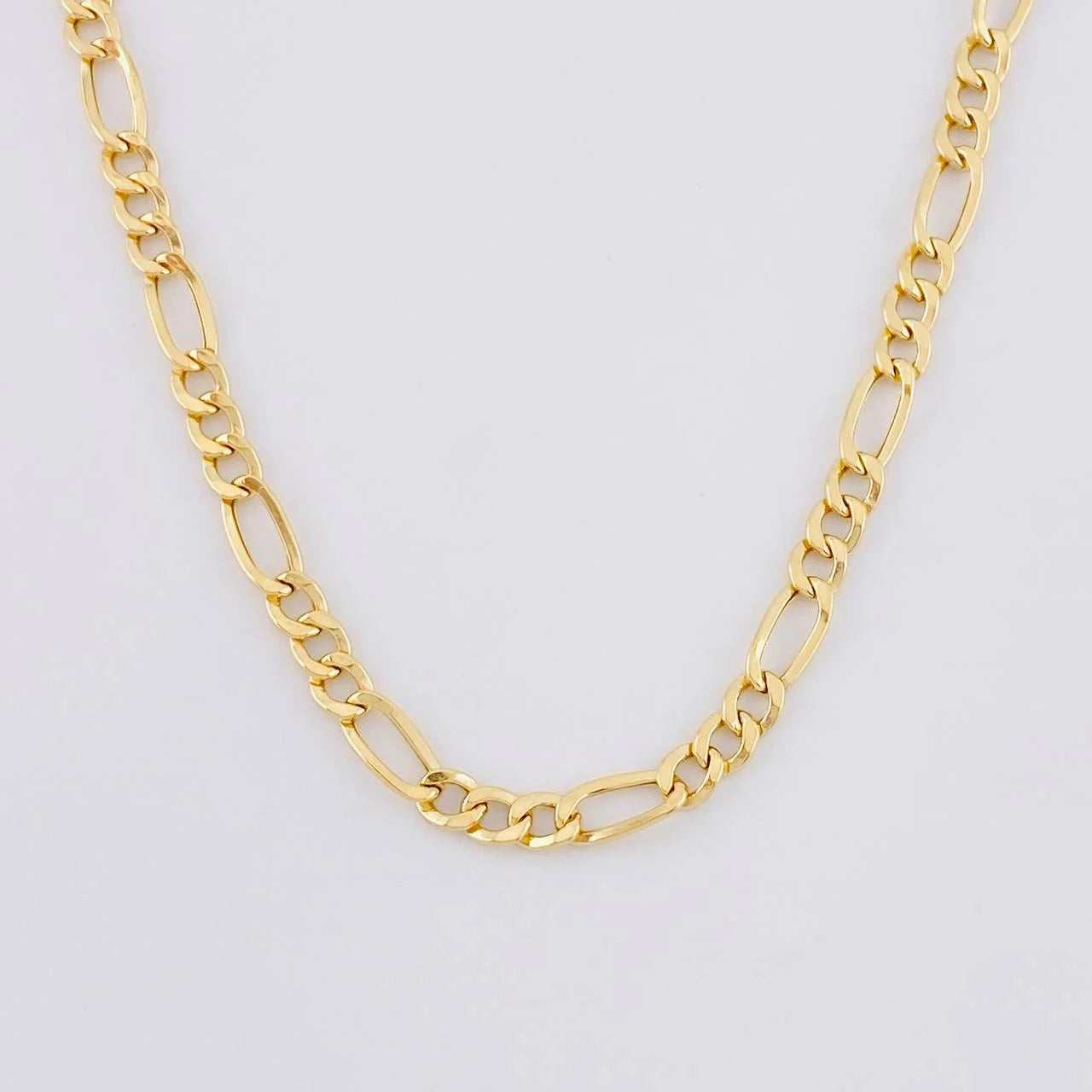 Cadena Figaro 5.6g / 50cm / 4.55mm Oro Amarillo 18K