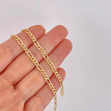 Cadena Figaro 5.65g / 50cm / 4.55mm Oro Amarillo 18K