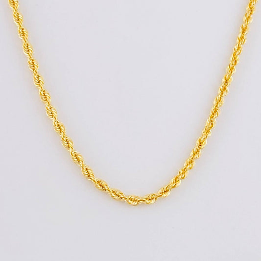 Cadena Lazo 2.15g / 60cm / 1.6mm Oro Amarillo 18K