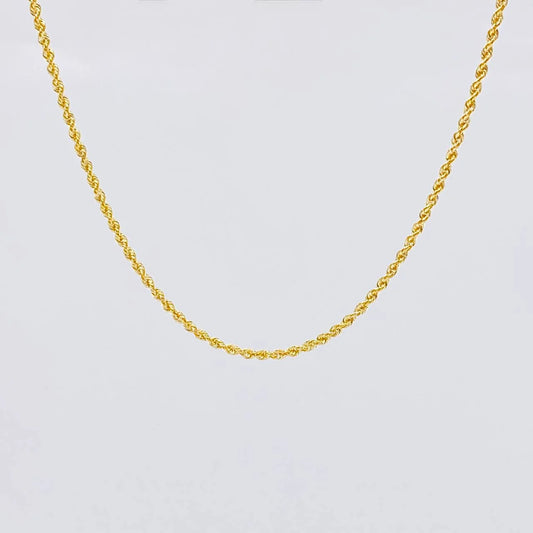 Cadena Lazo 3.65g / 50cm / 2.1mm Oro Amarillo 18K