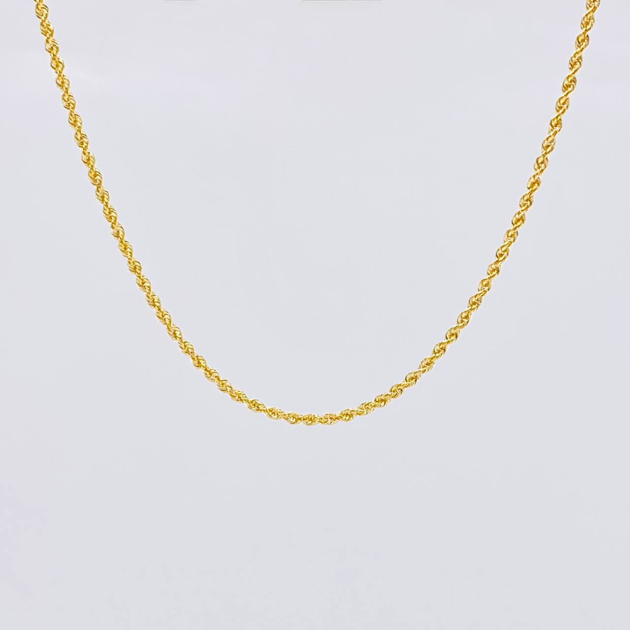 Cadena Lazo 2.1g / 60cm / 1.6mm Oro Amarillo 18K