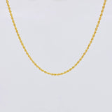 Cadena Lazo 2.15g / 60cm / 1.6mm Oro Amarillo 18K