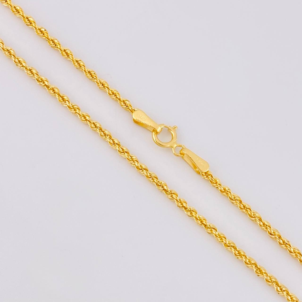 Cadena Lazo 2.1g / 60cm / 1.6mm Oro Amarillo 18K