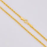 Cadena Lazo 2.15g / 60cm / 1.6mm Oro Amarillo 18K