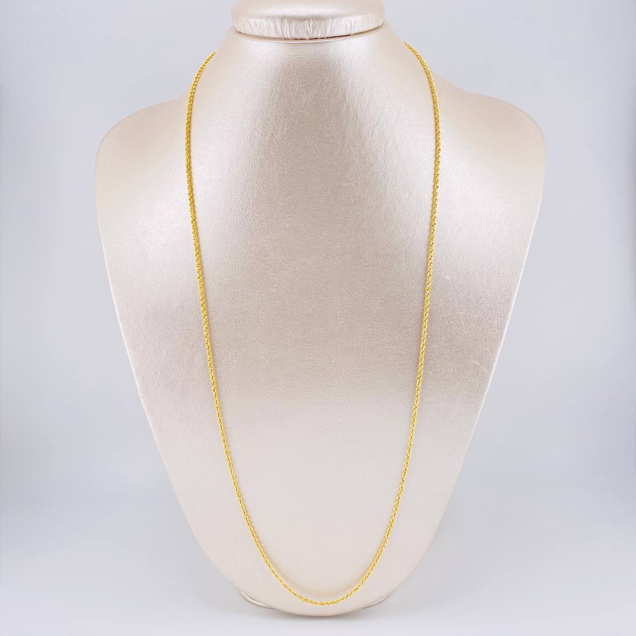 Cadena Lazo 2.2g / 60cm / 1.6mm Oro Amarillo 18K