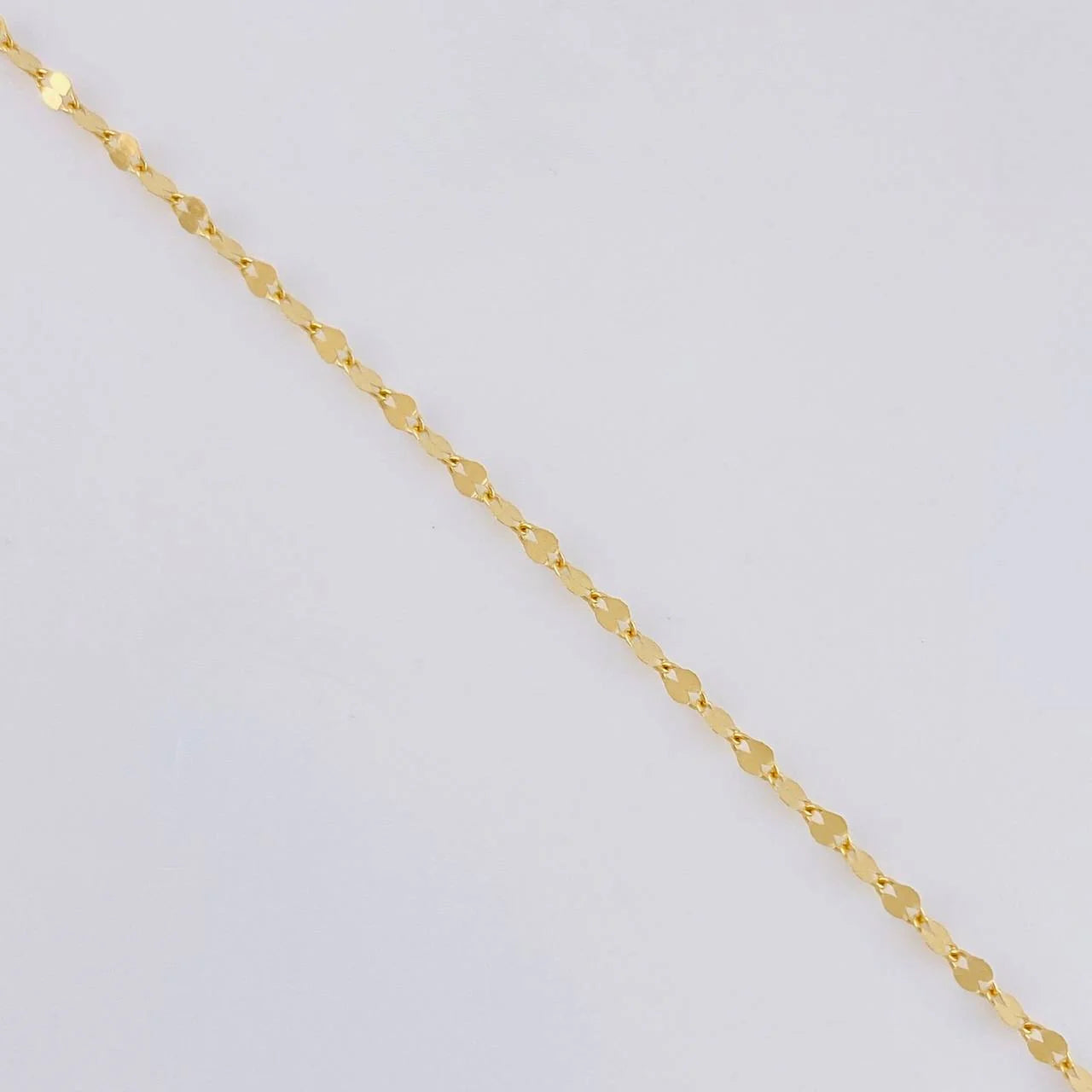 Cadena Flor Espejo 1g / 55cm / 1.2mm Oro Amarillo 18K