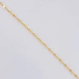 Cadena Flor Espejo 1g / 55cm / 1.2mm Oro Amarillo 18K
