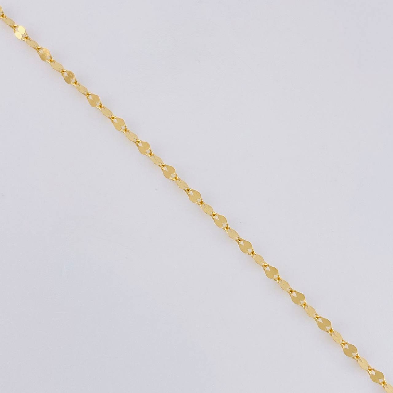 Cadena Flor Espejo 0.85g / 45cm / 1.7mm Oro Amarillo 18K