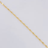 Cadena Flor Espejo 0.85g / 45cm / 1.7mm Oro Amarillo 18K