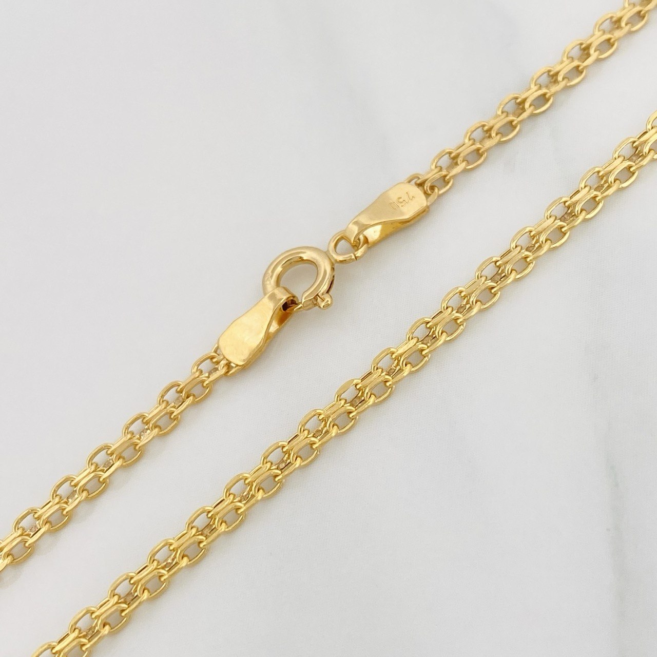 Cadena China 3.45g / 60cm / 2.12mm Oro Amarillo 18K
