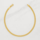 Pulso Cubano 2.5g / 20cm / 3.2mm Oro Amarillo 18K