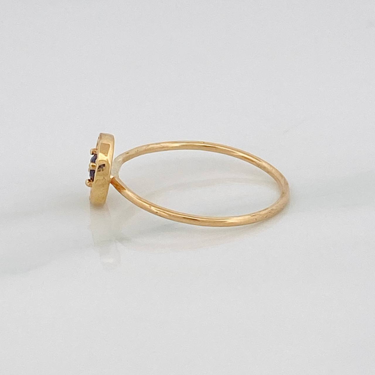Anillo Circulo 1.6g / T7 1/4 Oro Amarillo 18K