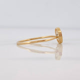 Anillo Circulo 1.6g / T7 1/4 Oro Amarillo 18K