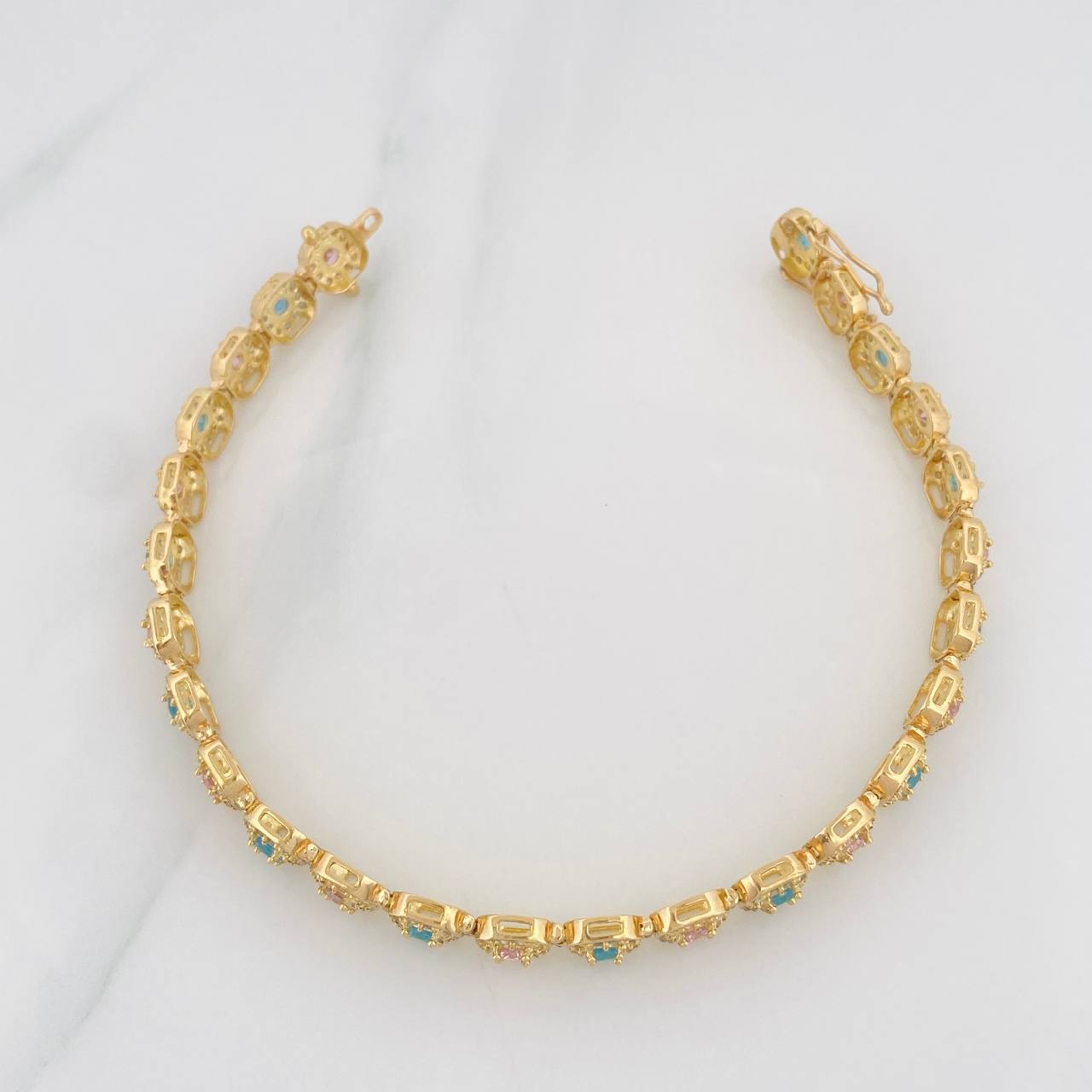 Pulso Tennis 14.7g / 19cm / 6.6mm Oro Amarillo 18K