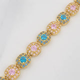 Pulso Tennis 14.7g / 19cm / 6.6mm Oro Amarillo 18K