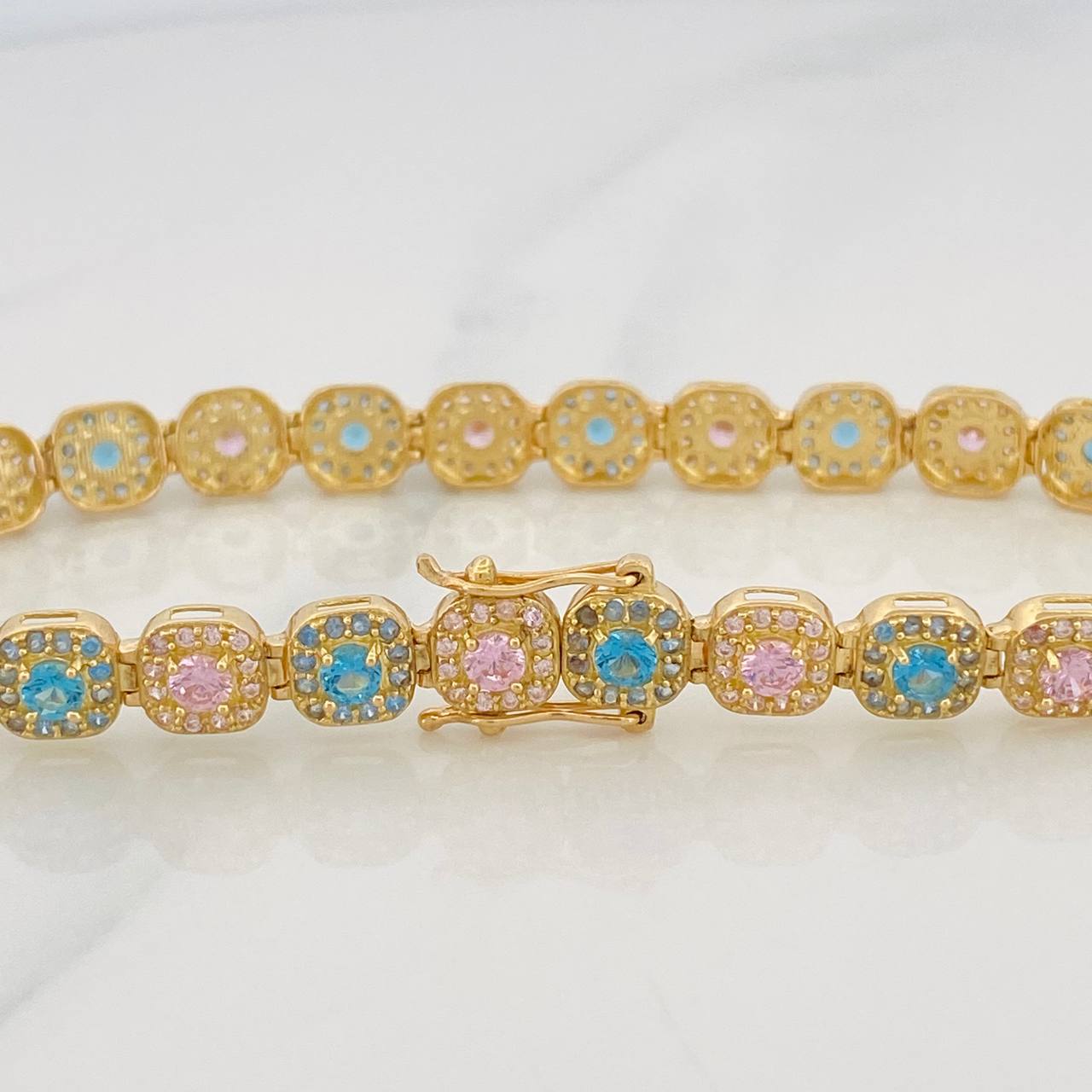 Pulso Tennis 14.7g / 19cm / 6.6mm Oro Amarillo 18K