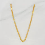 Pulso Cubano 2.5g / 20cm / 3.2mm Oro Amarillo 18K