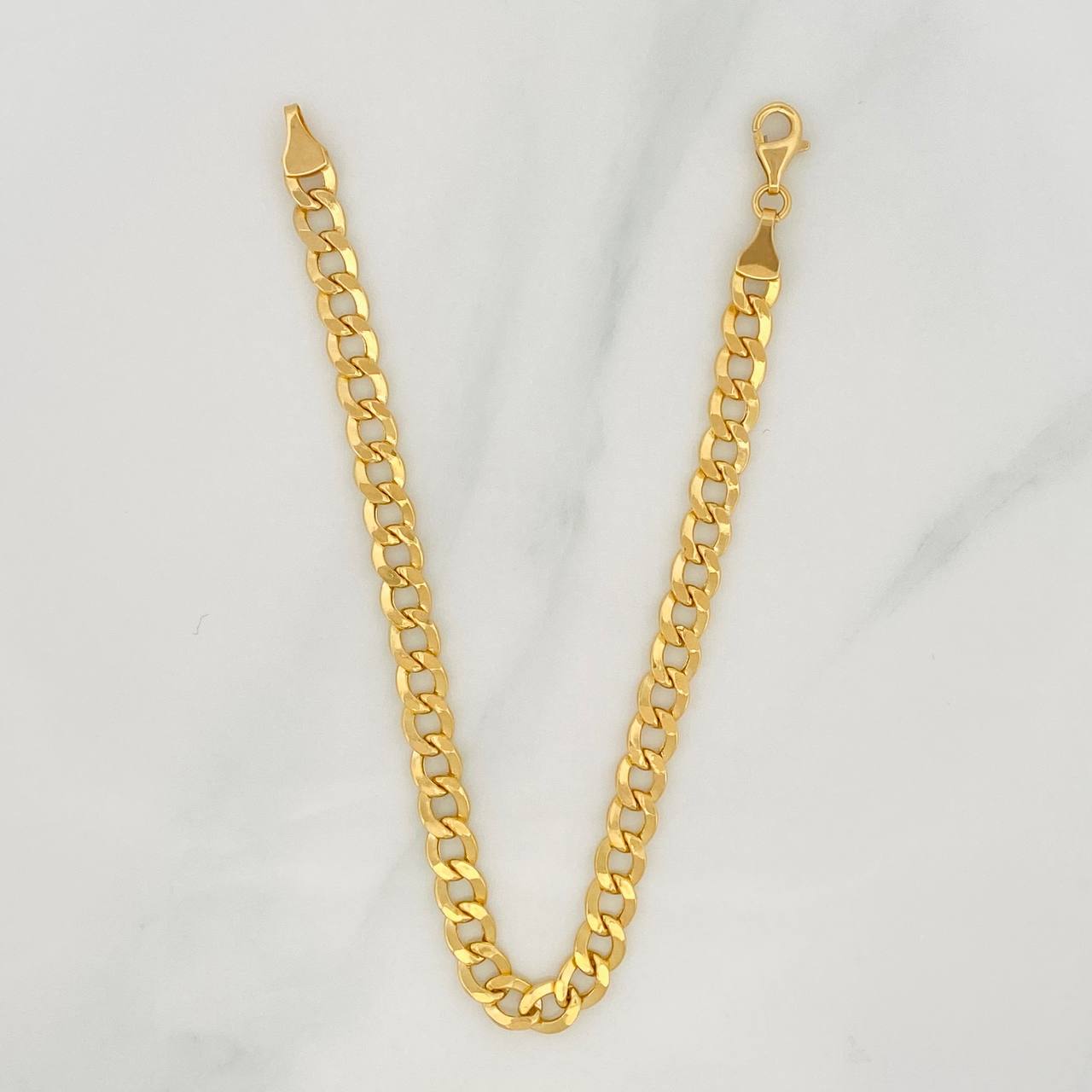 Pulso Cubano 5.25g / 19.5cm / 5.2mm Oro Amarillo 18K