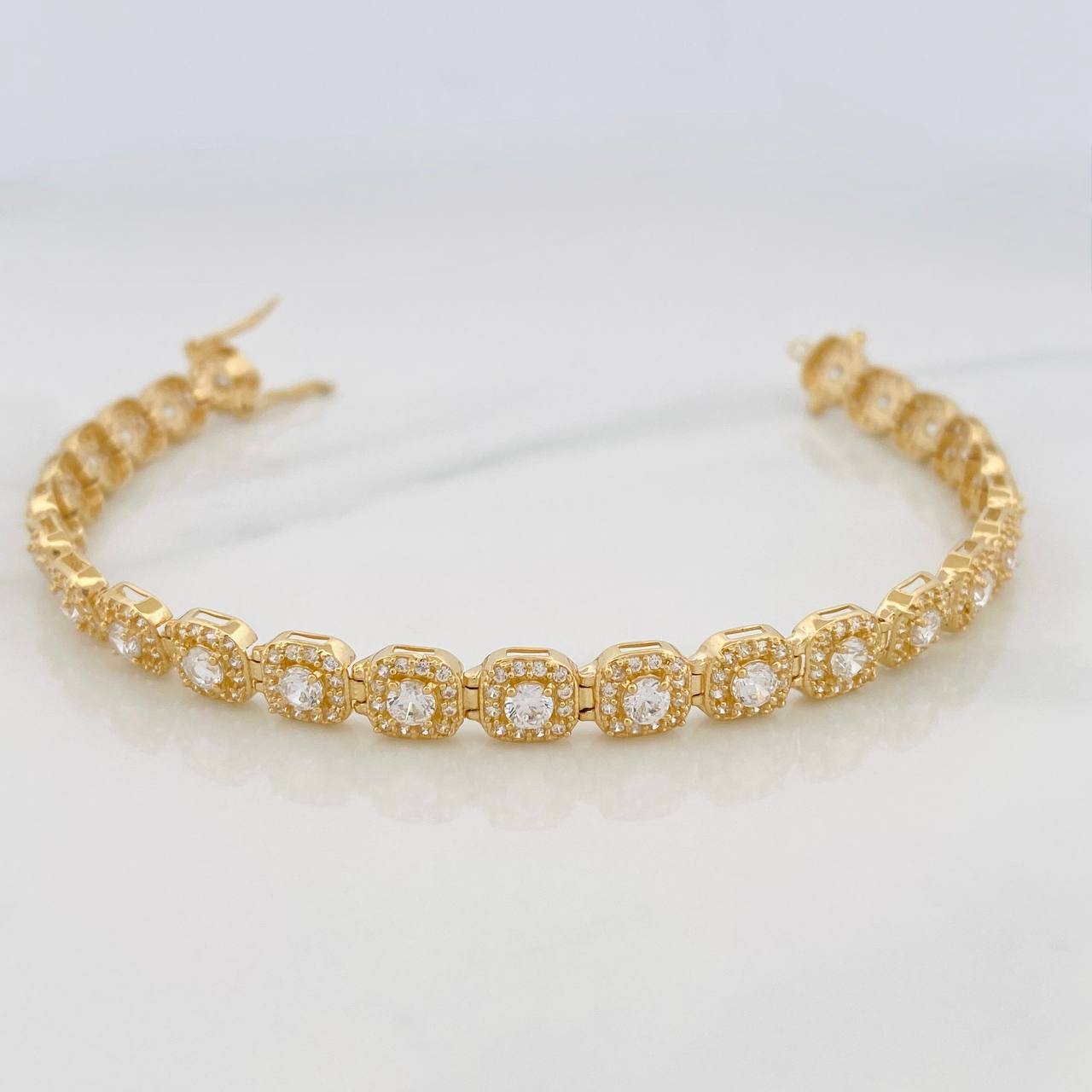 Pulso Tennis 12.95g / 18cm / 6mm Oro Amarillo 18K