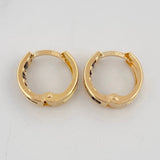 Candongas Carril 1.75g / 1.3cm Oro Amarillo 18K