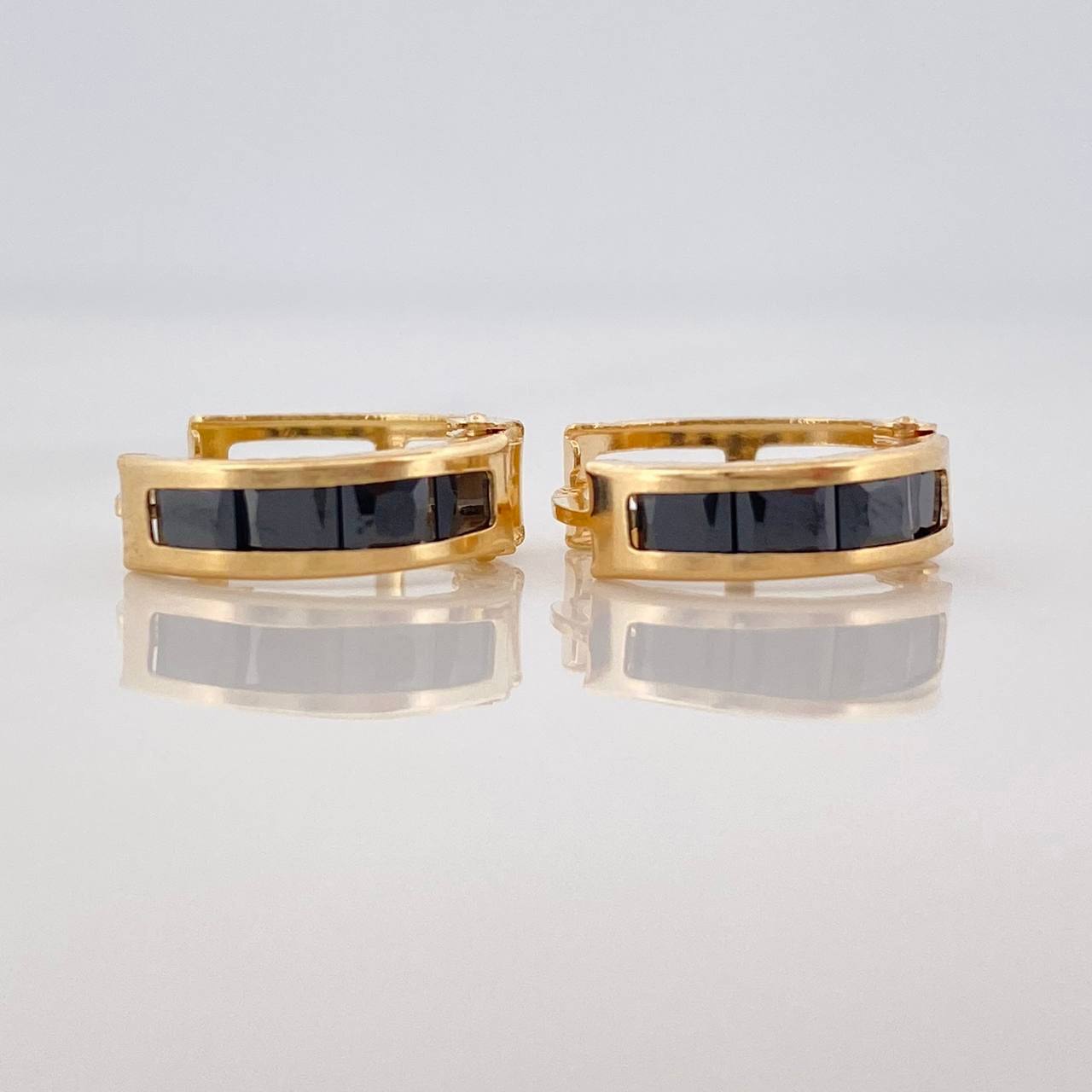 Candongas Carril 1.75g / 1.3cm Oro Amarillo 18K