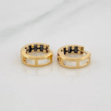 Candongas Carril 1.75g / 1.3cm Oro Amarillo 18K