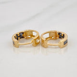 Candongas Carril 1.75g / 1.3cm Oro Amarillo 18K