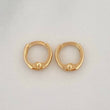 Candongas Carril Lisas 0.65g / 0.8cm Oro Amarillo 18K