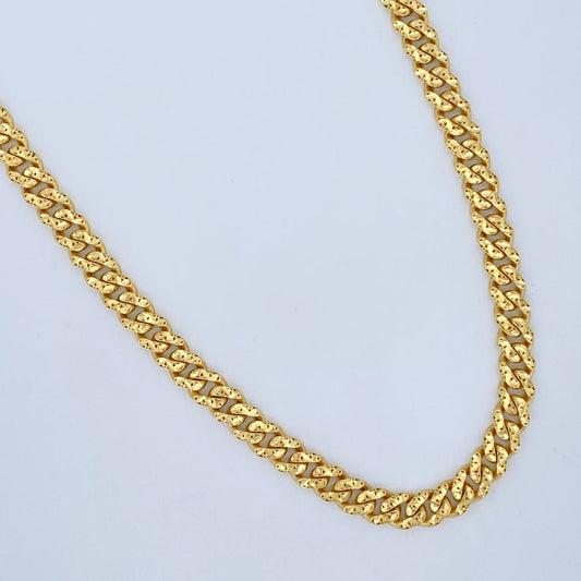 Cadena Cubana Monaco 19.3gr / 60.8cm / +4 Oro 18K &