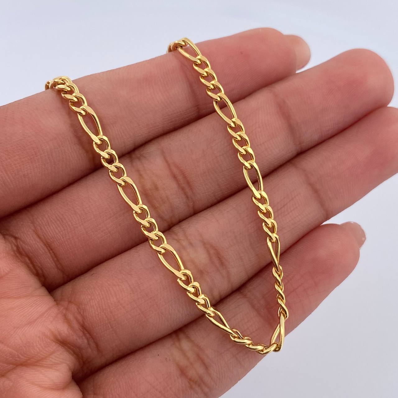 Pulso Figaro 2.3gr / 19cm / 2.7mm Oro Amarillo +1 18K &