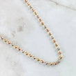 Cadena Militar 24.2gr / 62cm / 4mm Diamantada Tres Oros 18K
