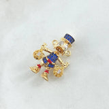 Herraje Pato Bolsas Dinero 5.5gr / 2.6mm Articulado Circones Blancos Azules Rojos Oro Amarillo 18K