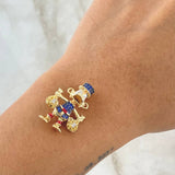 Herraje Pato Bolsas Dinero 5.5gr / 2.6mm Articulado Circones Blancos Azules Rojos Oro Amarillo 18K
