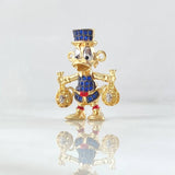 Herraje Pato Bolsas Dinero 5.5gr / 2.6mm Articulado Circones Blancos Azules Rojos Oro Amarillo 18K