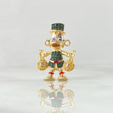 Herraje Pato Bolsas Dinero 5.6gr / 2.6mm Articulado Circones Blancos Verdes Rojos Oro Amarillo 18K